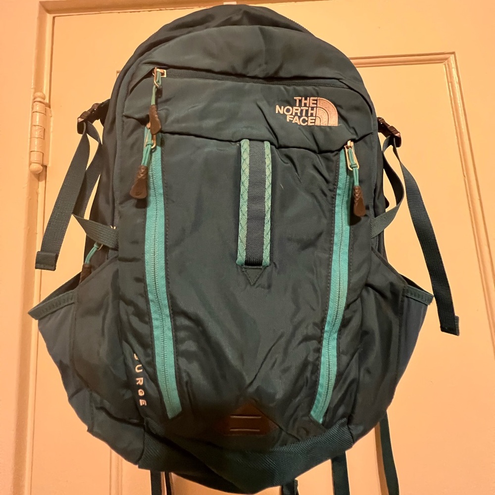 The north face surge backpack no longer using and in great condition